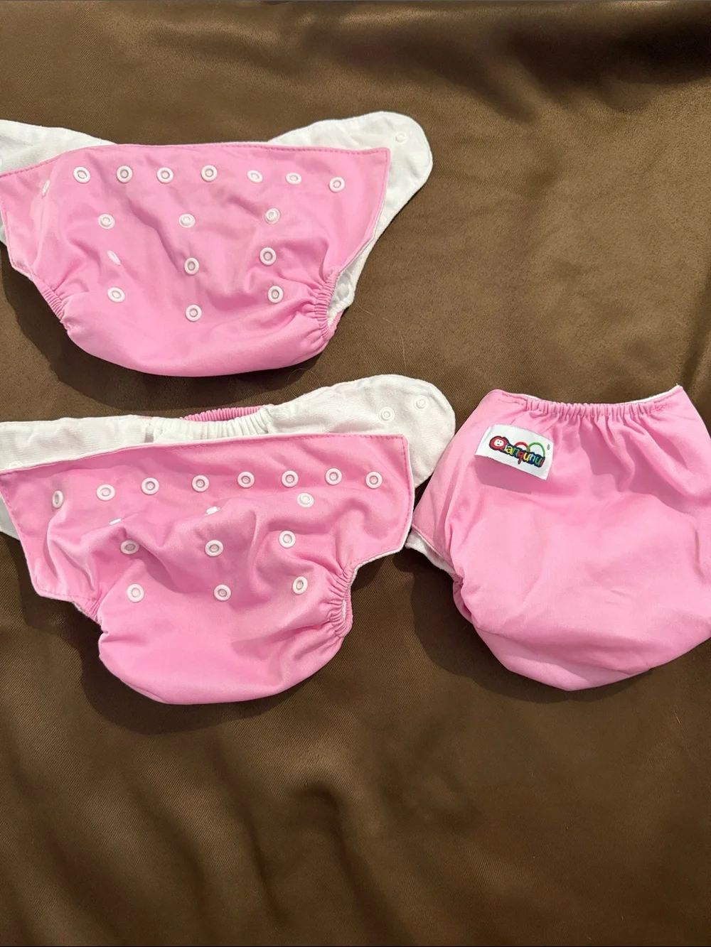 3 Ianqunui Pink Reusable Diaper Cover bundle